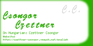csongor czettner business card